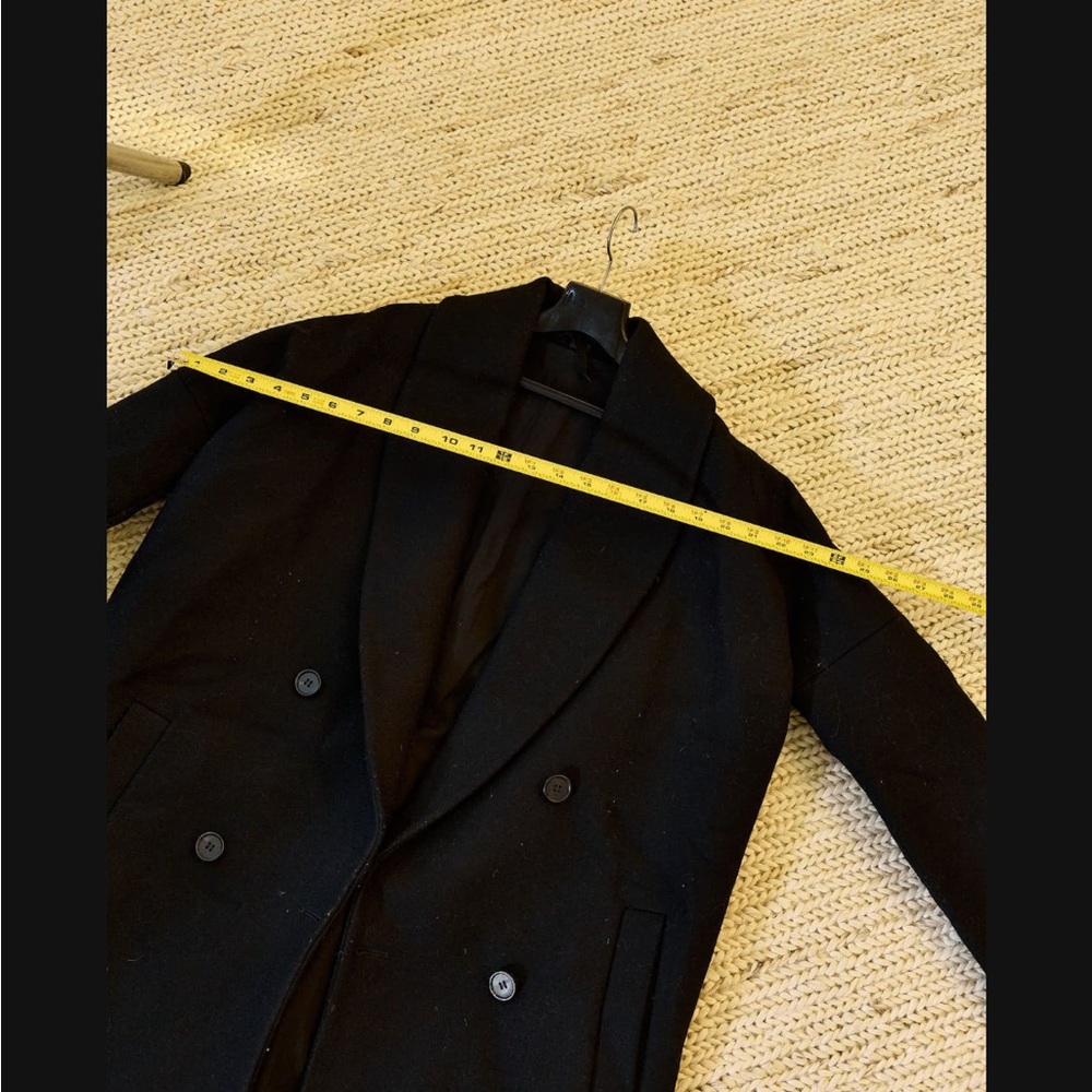 Allsaints black wool coat - Picture 6 of 7
